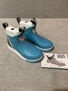XTRATUF Women's Ankle Deck Boot Sport - Teal - Size 6 - NEW